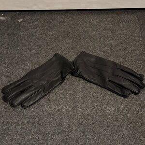 Men's Black Leather Gloves genuine leather by Gates size medium new